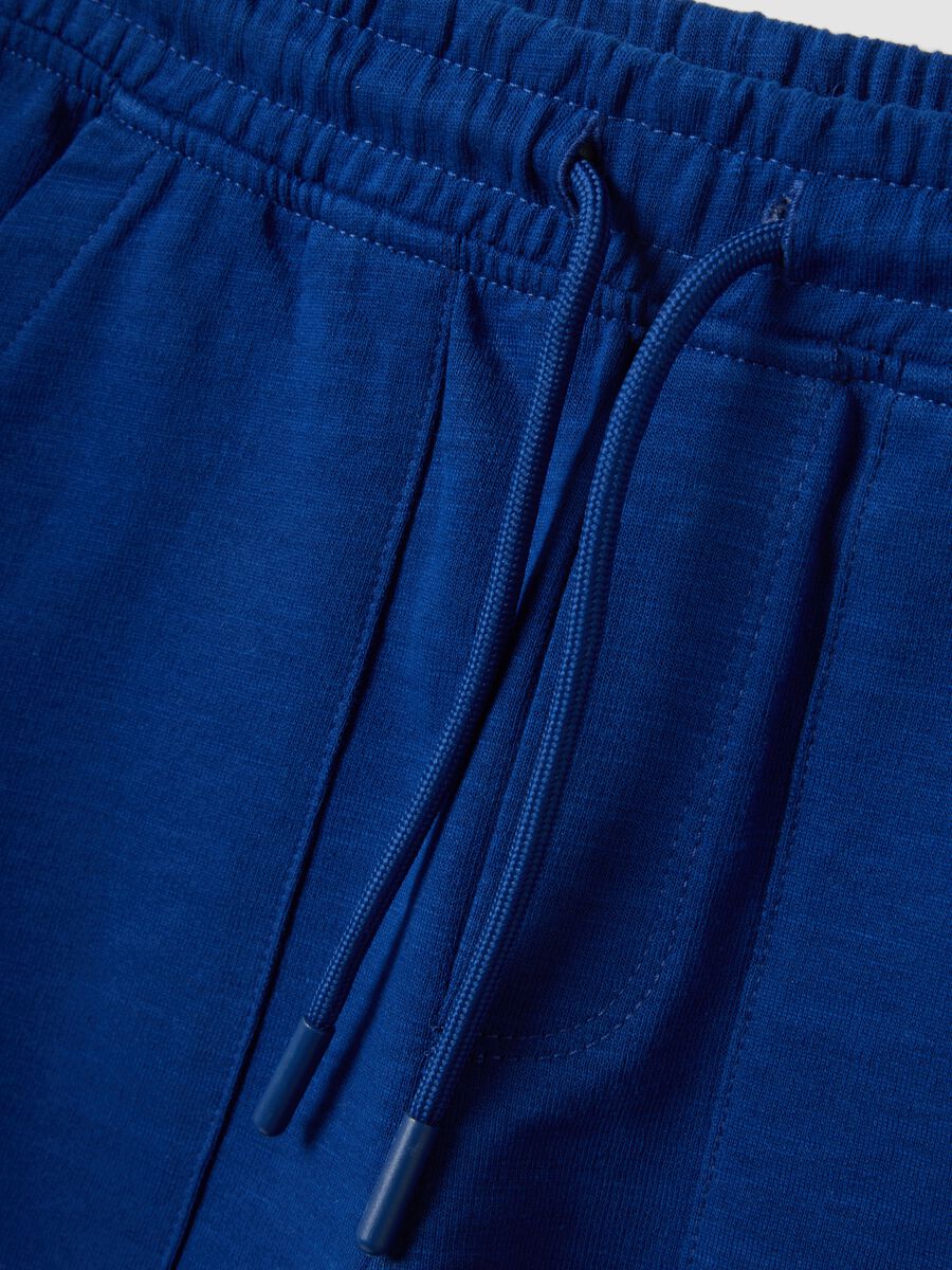 Boys&rsquo; blue pure cotton shorts with elasticated waist_2