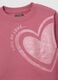 Girls' Pink Pure Cotton Regular Fit Sweatshirt_2