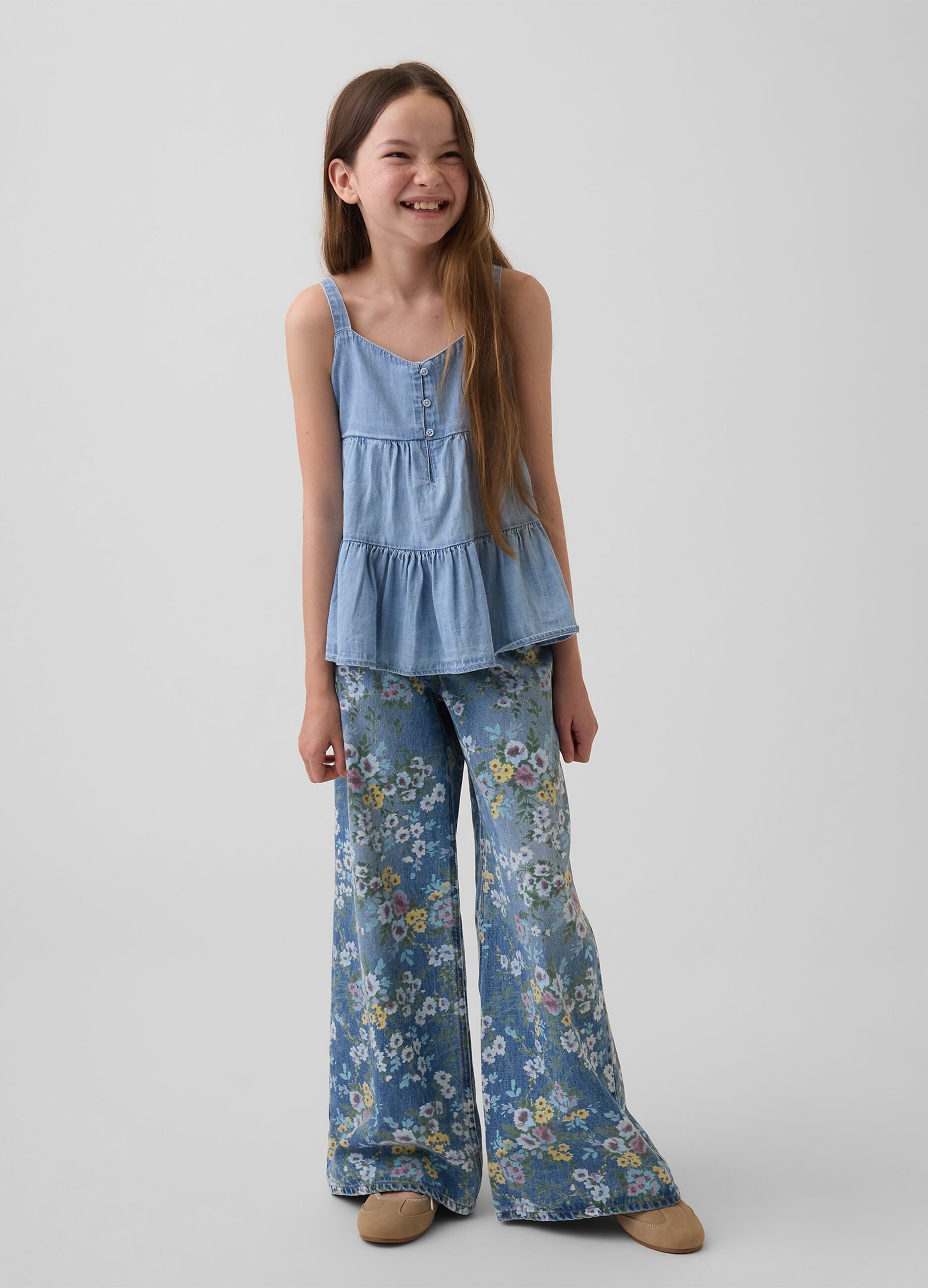 Pure cotton denim top