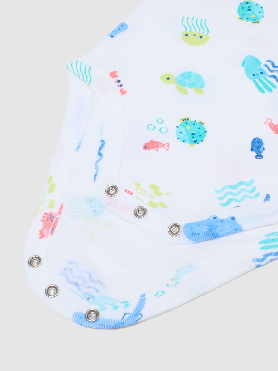Newborn Sleeveless Pure Cotton Multicolour Bodysuit Tripack_2