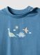 Baby's Blue Short Pyjamas in Pure Cotton with Dinosaurs_2