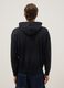 Black cotton blend oversized fit hooded sweatshirt_2