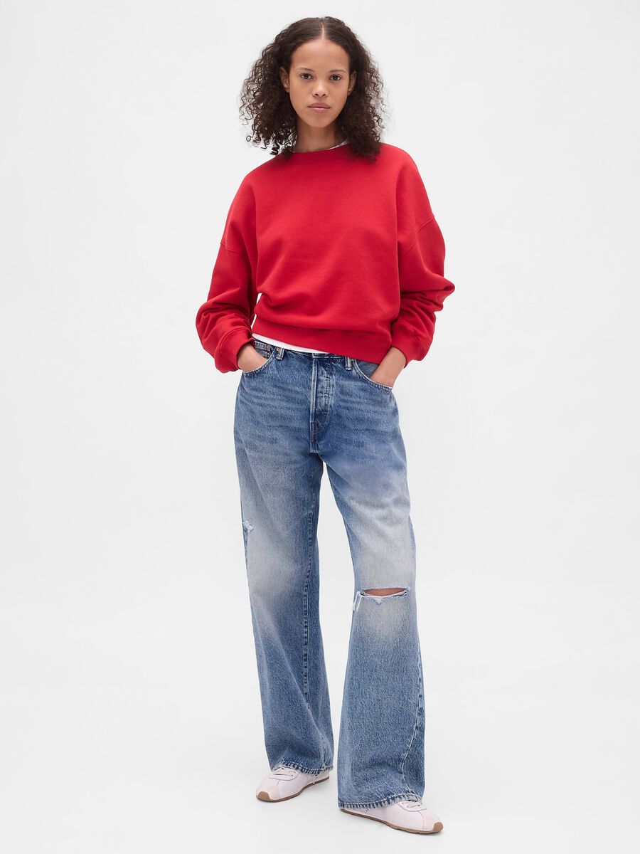 Red Crew Neck Sweatshirt_2