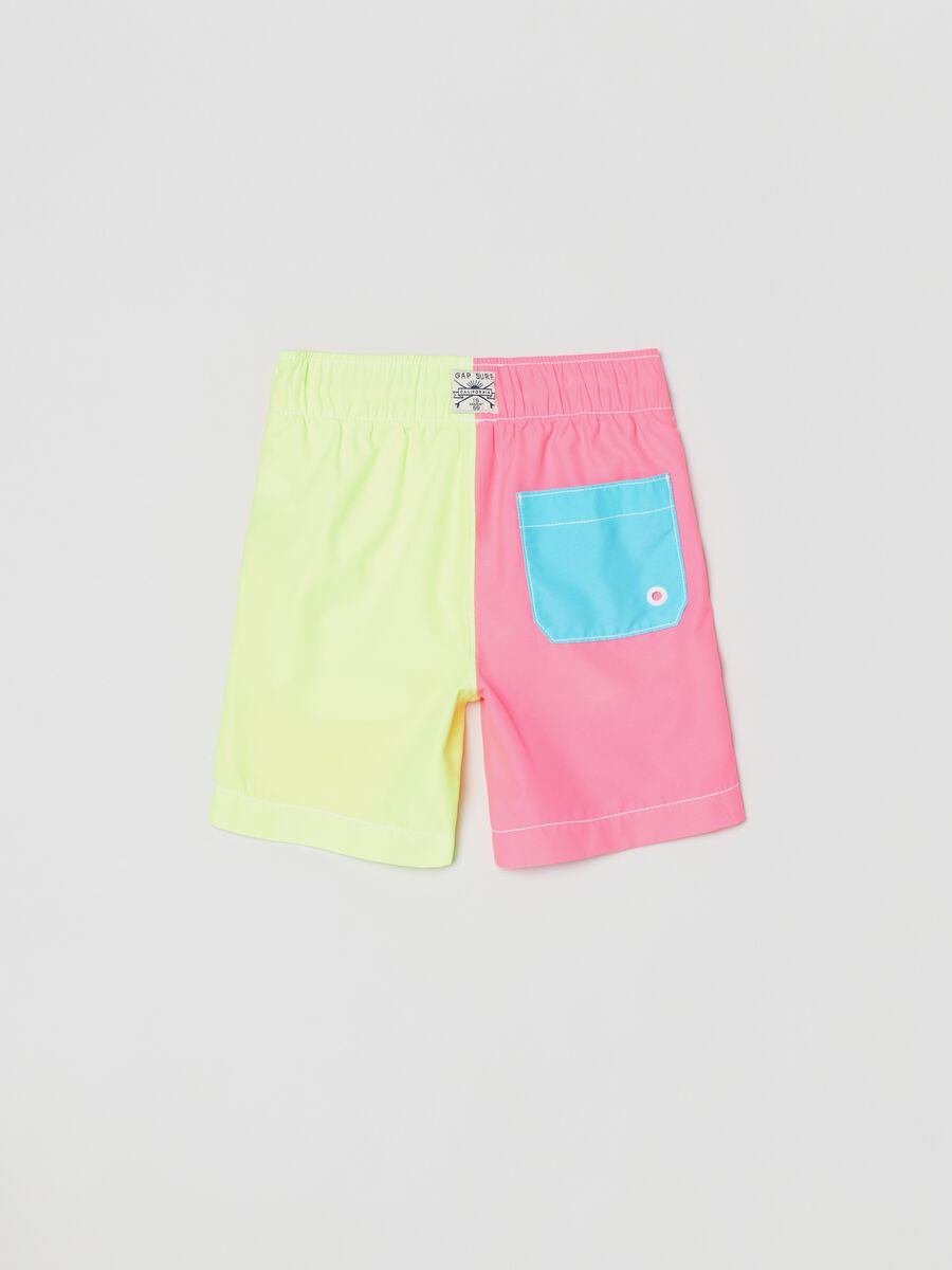 Swim shorts in recycled polyester with drawstring_1