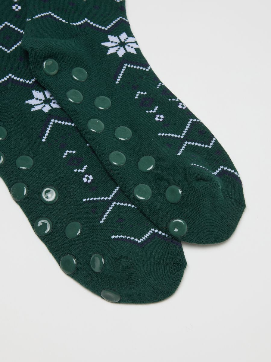 Multicolour Christmas Cotton Blend Socks_1