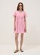 Pink striped viscose-blend dress_0