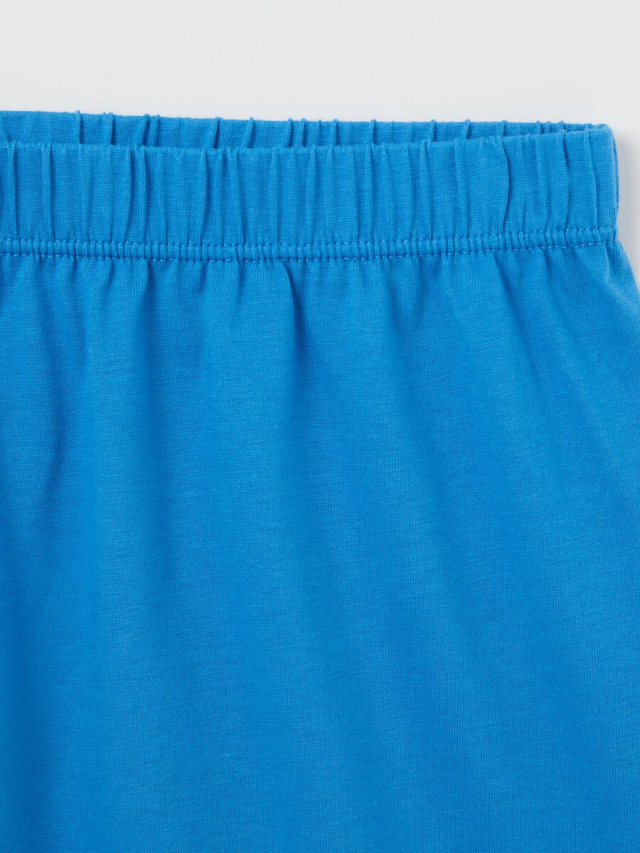 Light blue cotton pyjamas with print_2