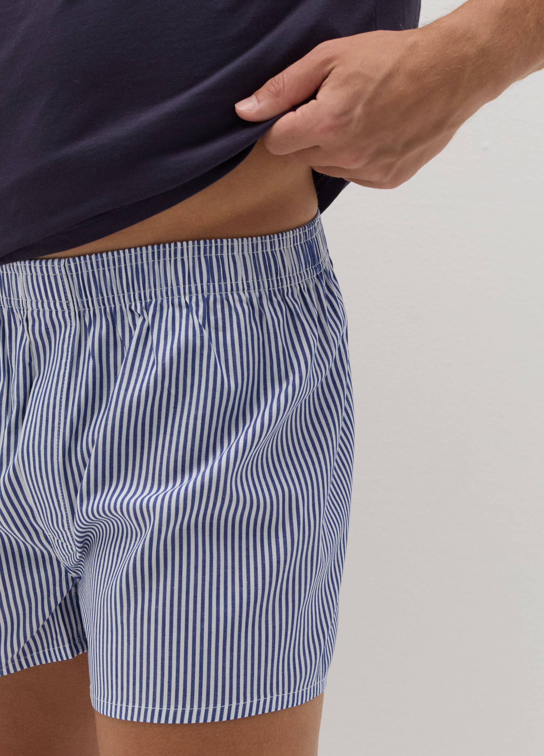 Two-pack boxer shorts in cotton canvas