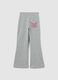 Grey cotton girls' leggings with Winx print_0