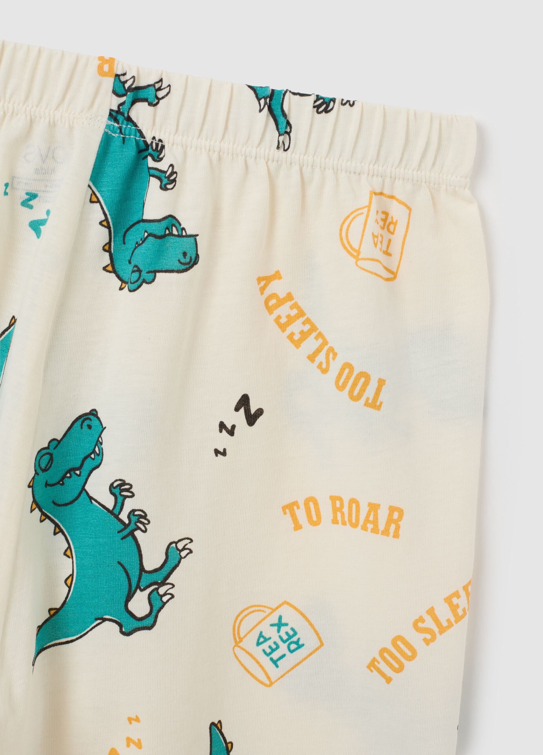 Pigiama da bambino in puro cotone multicolor regular fit