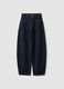 Jeans lavaggio scuro denim in puro cotone barrel fit_0