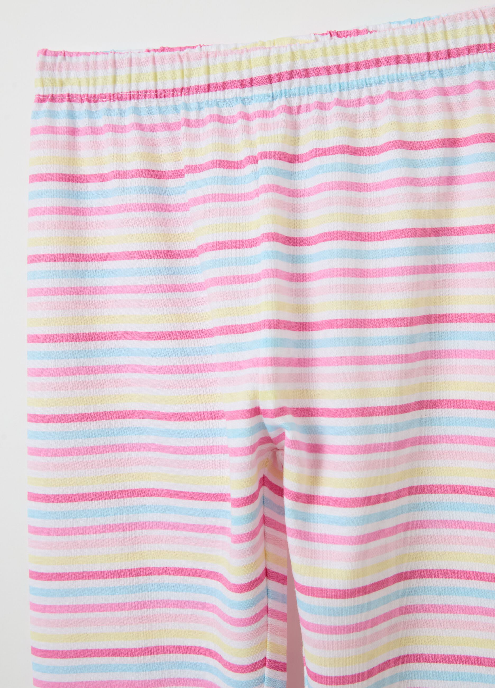 Organic cotton pyjamas with "Rainbow Wonderland!" print