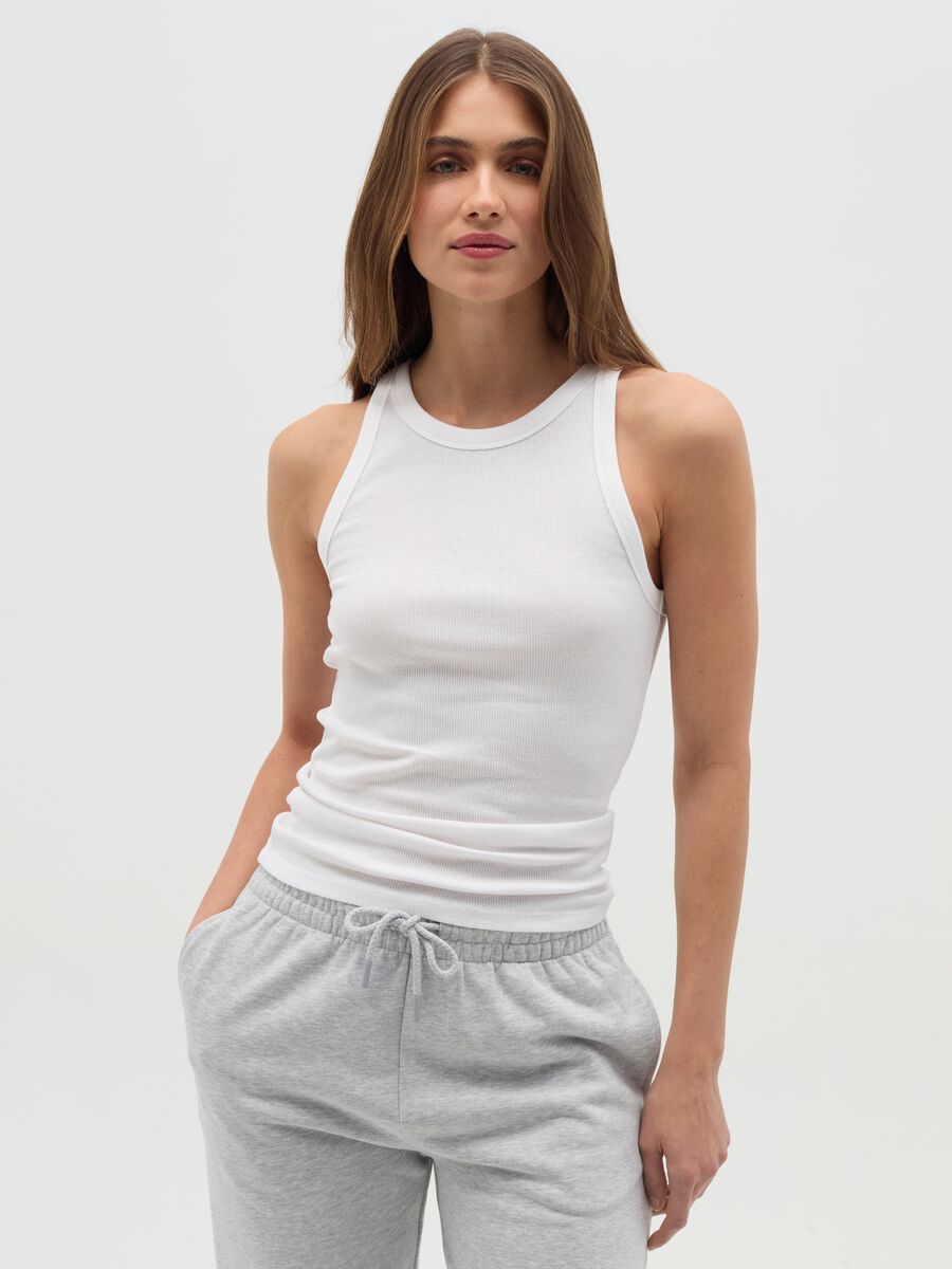 Ribbed tank top_0