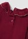 Completo rosa in puro cotone organico con colletto volant_3