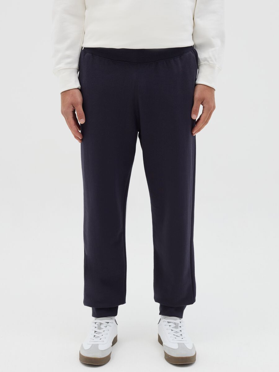Joggers in cotton with drawstring_1