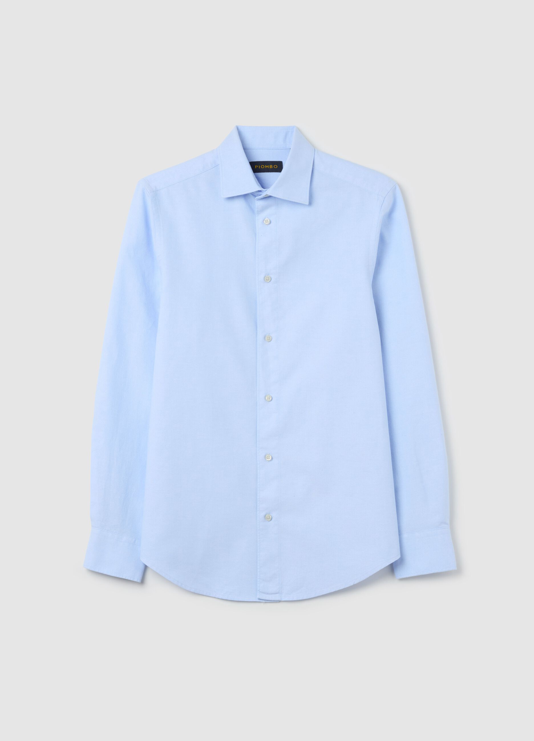 Camicia regular fit in cotone oxford