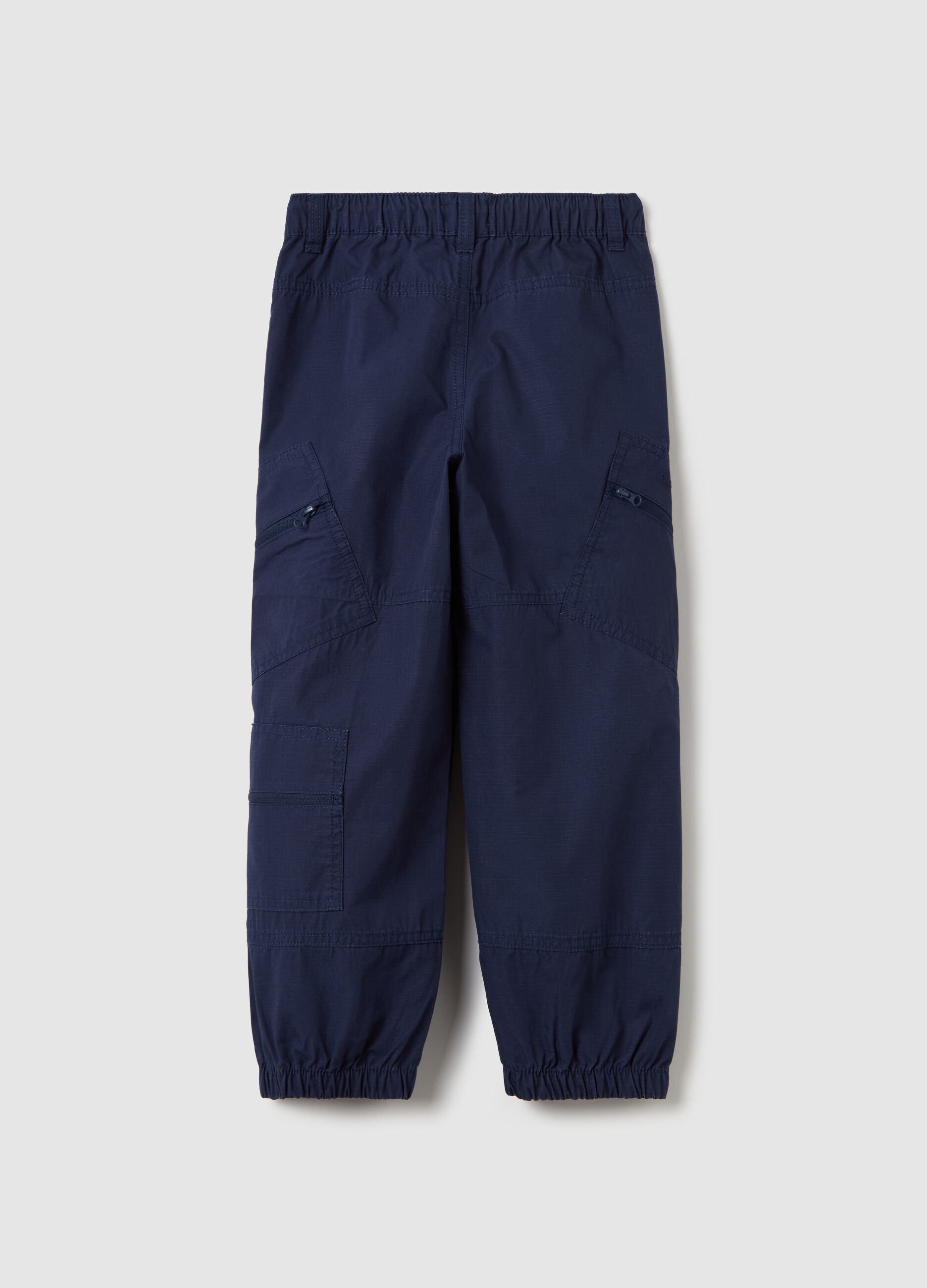 Parachute joggers in cotton canvas