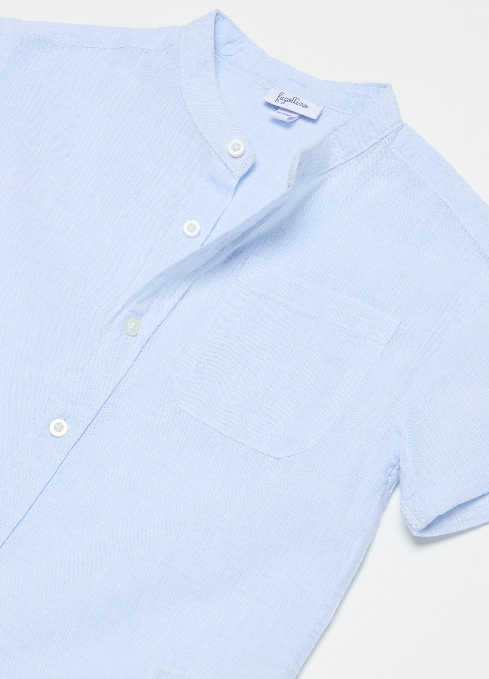 Cotton and linen shirt