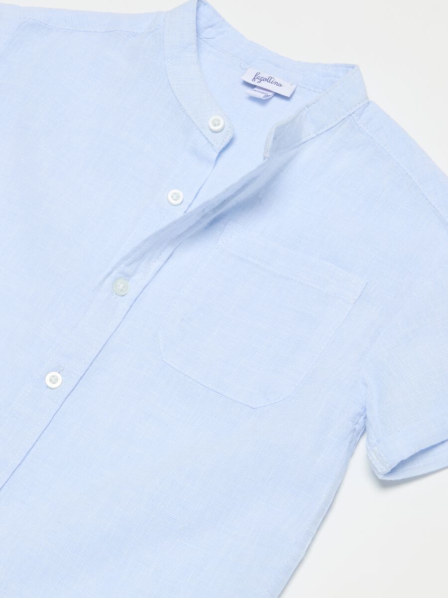 Cotton and linen shirt_1