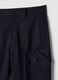 Stylish Blue Regular Fit Cargo Trousers_5