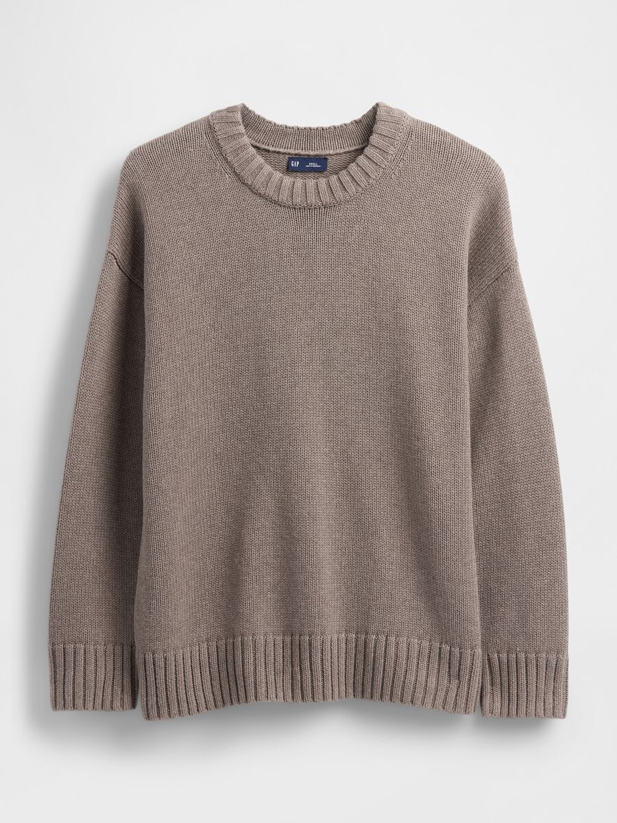 Maglione taupe in cotone_3