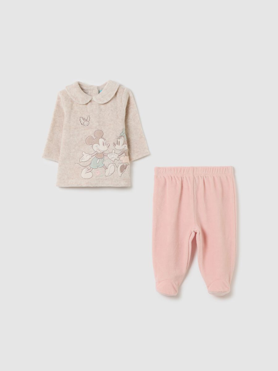 Multicolour cotton blend baby girl set_0