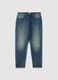 Pure Cotton Denim Regular Tapered Jeans_4