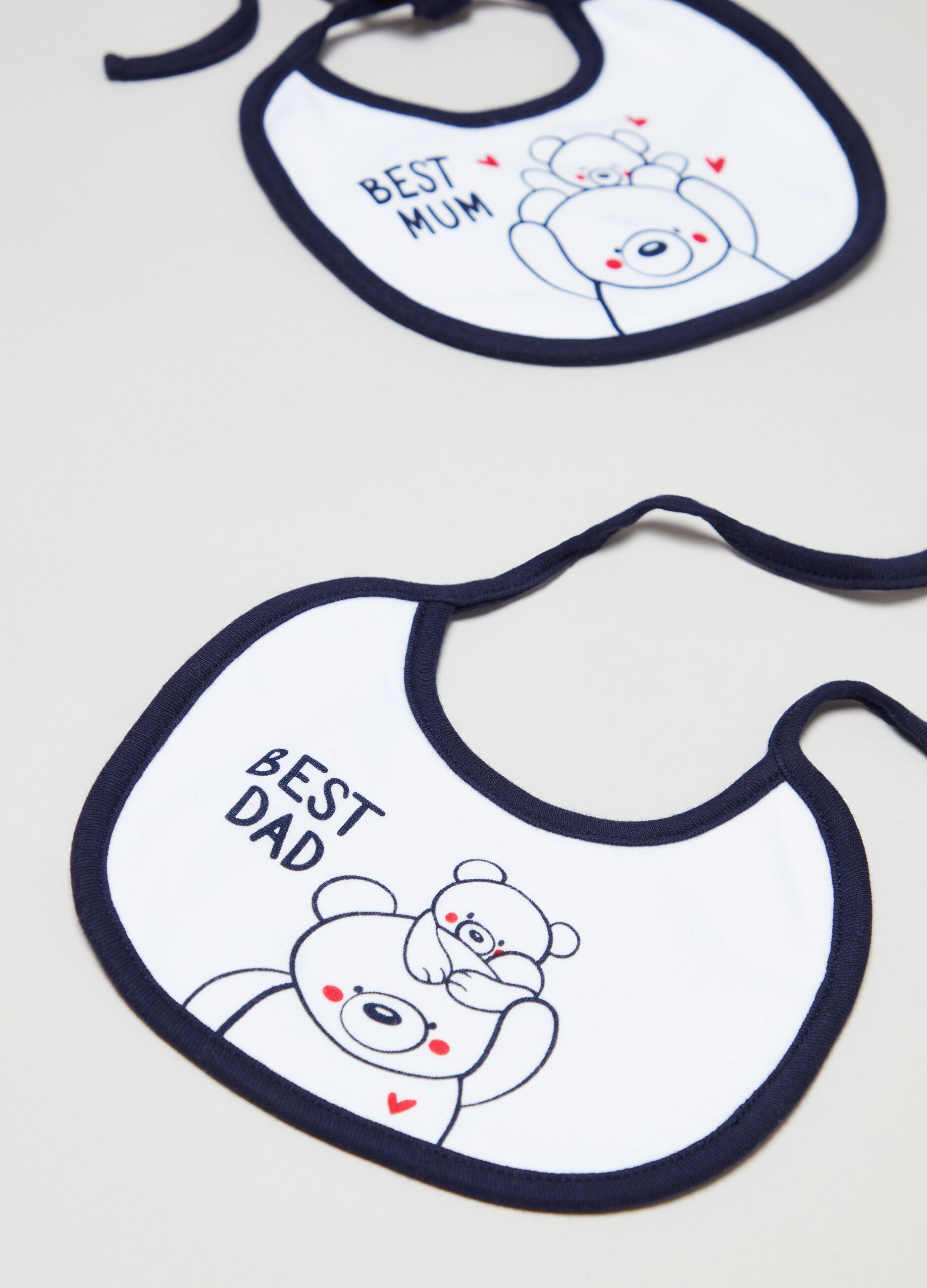 Bipack bavette con stampa Mom & Dad_1