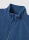 Child's blue fleece with high collar and full zip, over fit_2