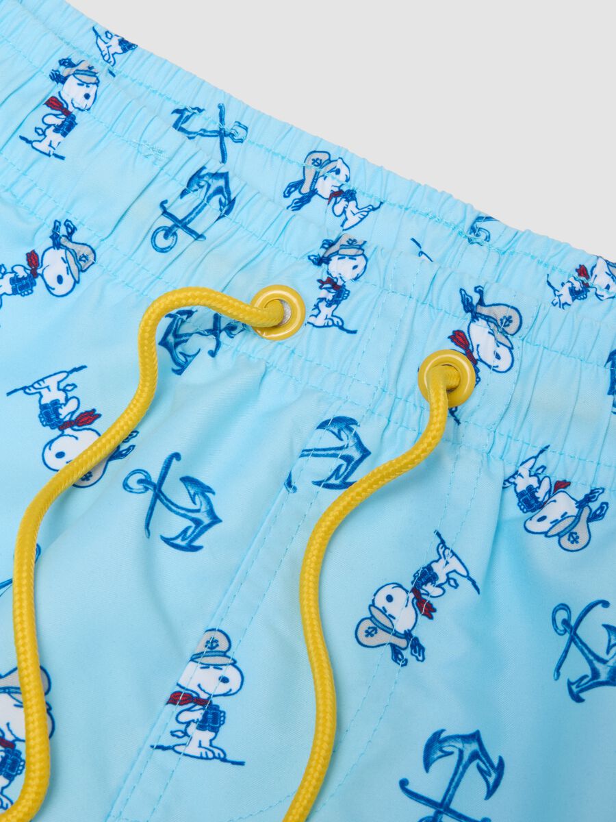 Blue beach boxers with Peanuts print_5
