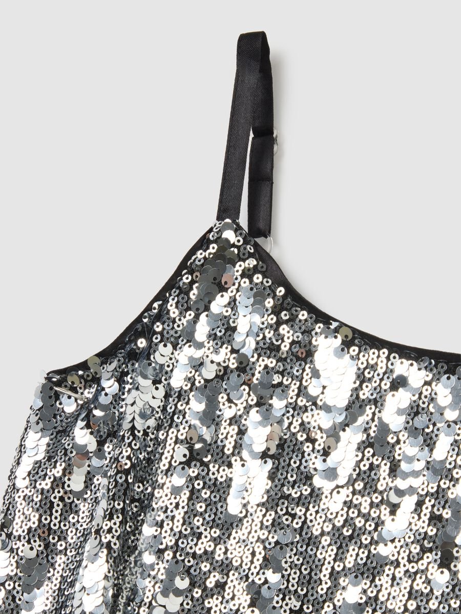 Abito da bambina multicolor regular fit con paillettes_2