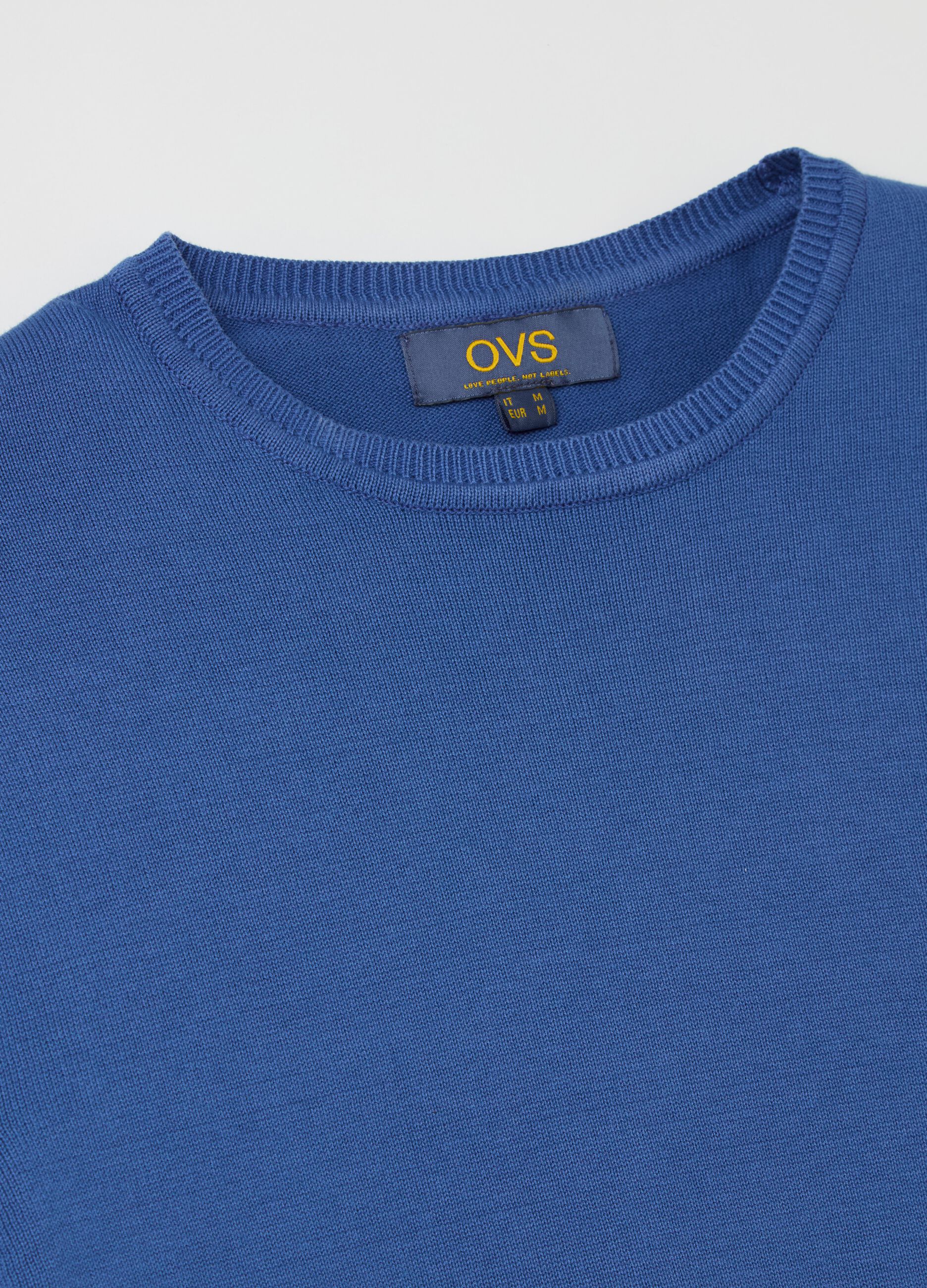Pullover in cotone con scollo rotondo