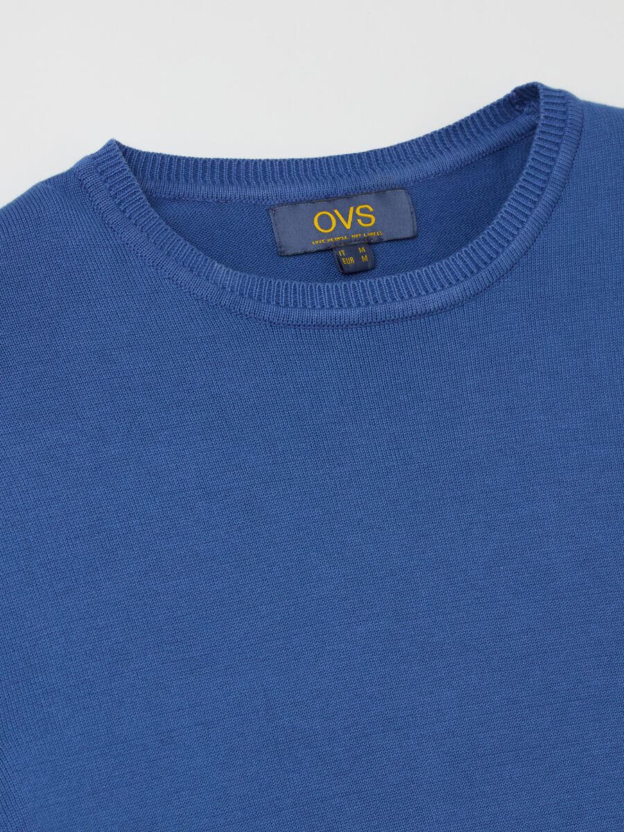 Cotton pullover with round neck_5