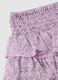 Girls' Mixed Skirt with Purple Floral Print_3
