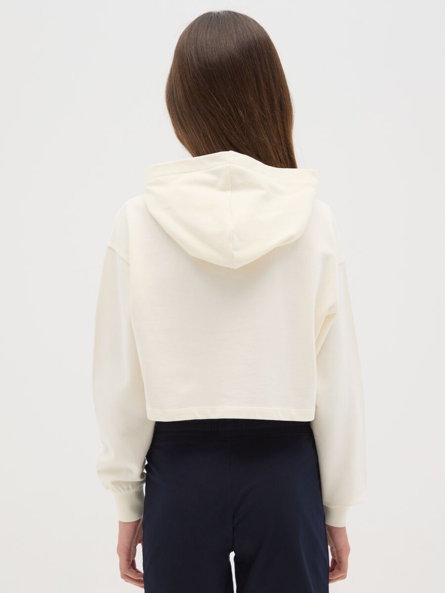 Cropped hoodie with print_1