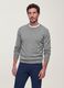 Grey crew-neck viscose-blend jumper, regular fit_0