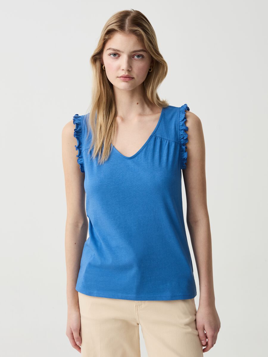 Tank top with frills_0