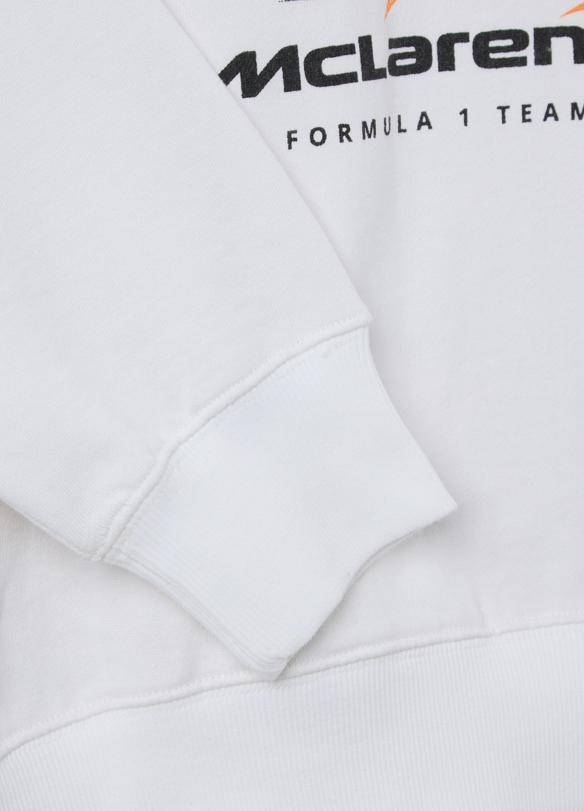 French terry sweatshirt with Mc Laren Formula 1 Team print