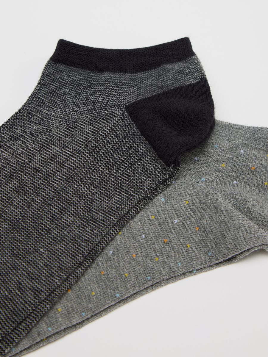 Five-pair pack grey stretch shoe liners_1