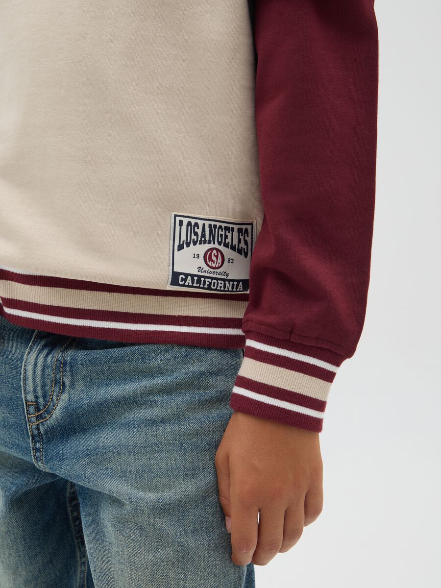 Felpa da ragazzo in puro cotone multicolor regular fit_2