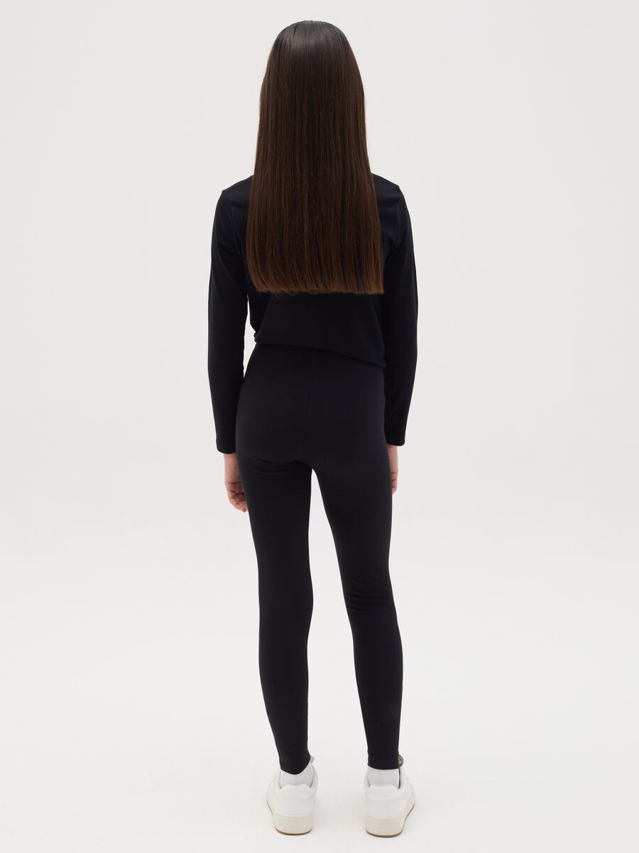 Leggings stretch tinta unita_3