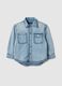 Boy's regular fit light blue pure cotton shirt_0