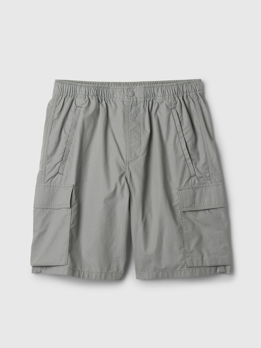 Poplin cargo Bermuda shorts_4