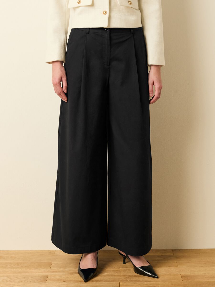 Wide-leg trousers with darts_2