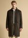 Green wool and viscose blend coat, regular fit_2