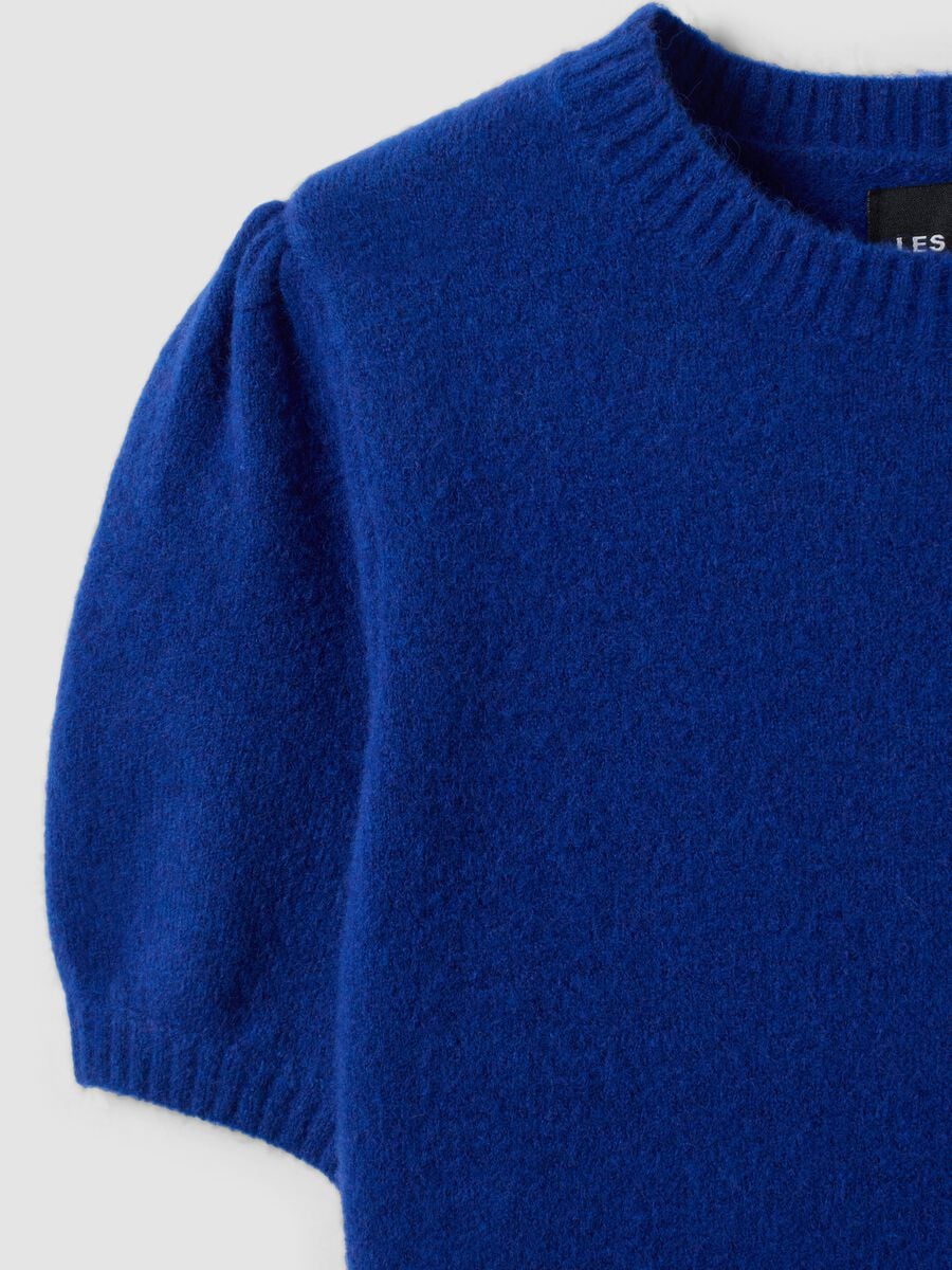 Maglia blu in viscosa elasticizzata girocollo regular fit_5