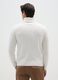 White turtleneck sweater regular fit with jacquard pattern_2