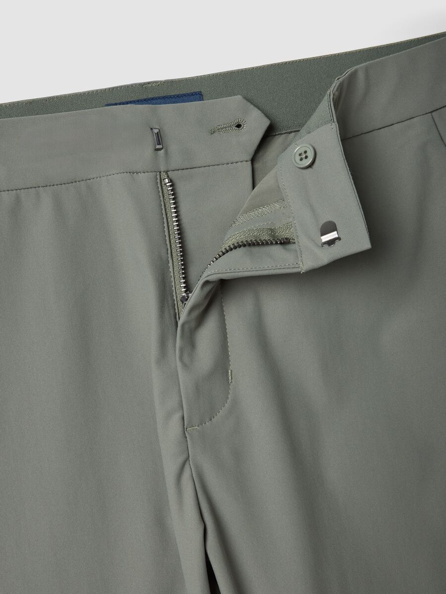Green regular-fit chino trousers_1