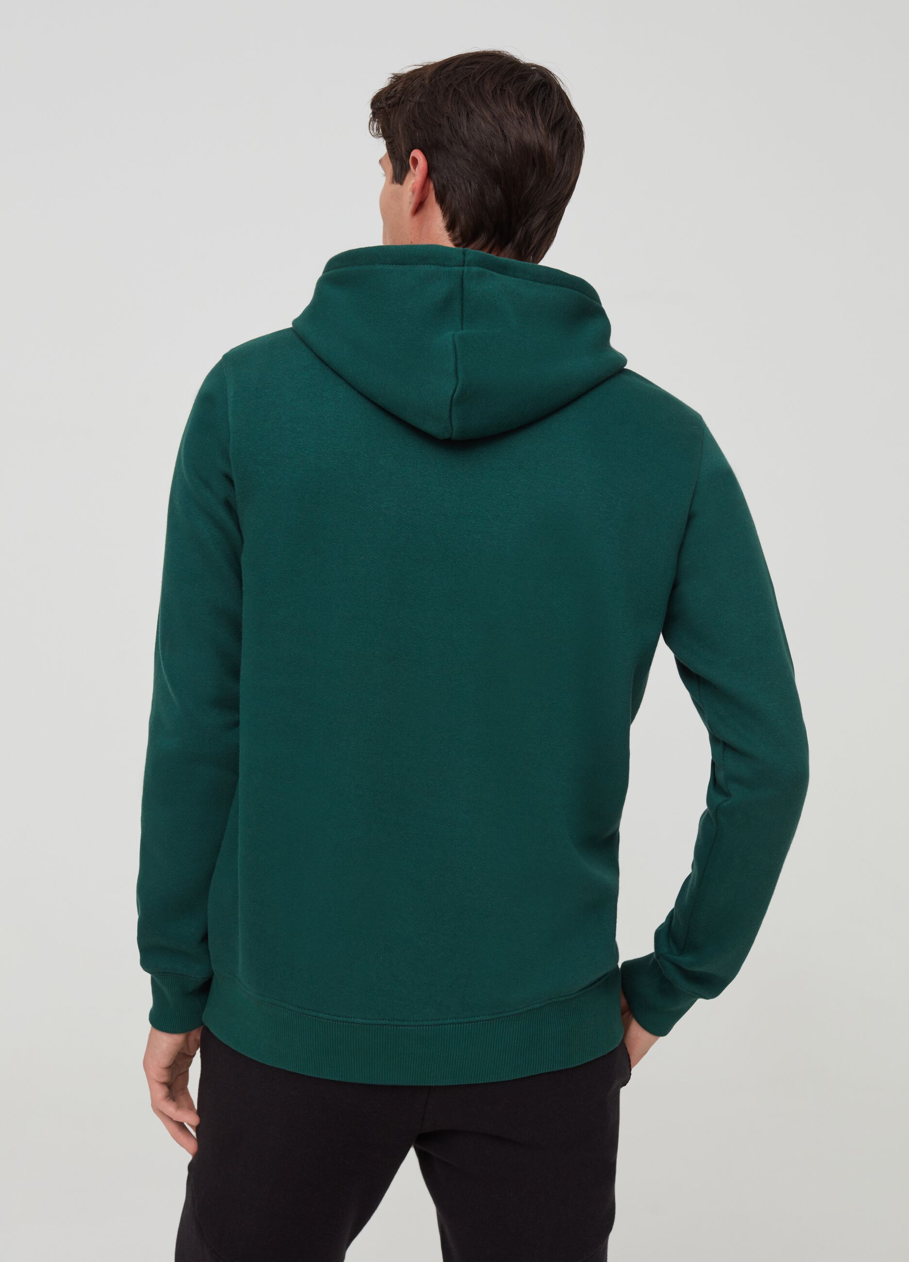 Sweatshirt with hood and Lotto print