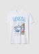 White 100% cotton T-shirt with graphic print, regular fit_4